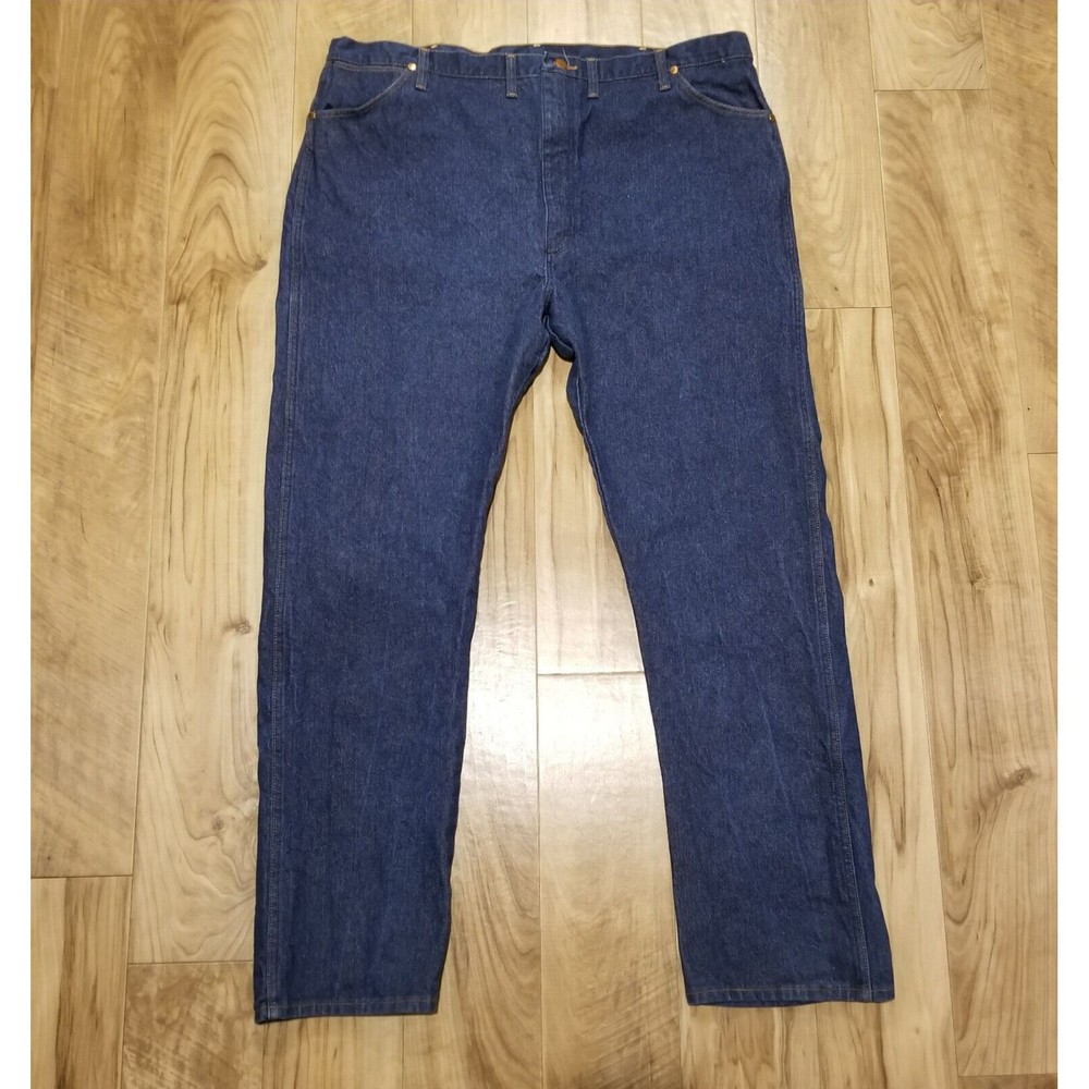 Vintage Mens Wrangler 13MWZ Jeans Size 46X34 Straight USA Made (44x34)